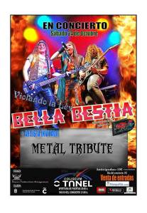 cartel BELLA BESTIA CORUÑA