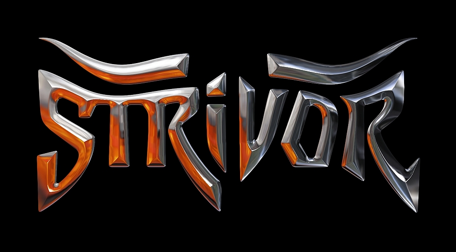 Strivor - logo metal black