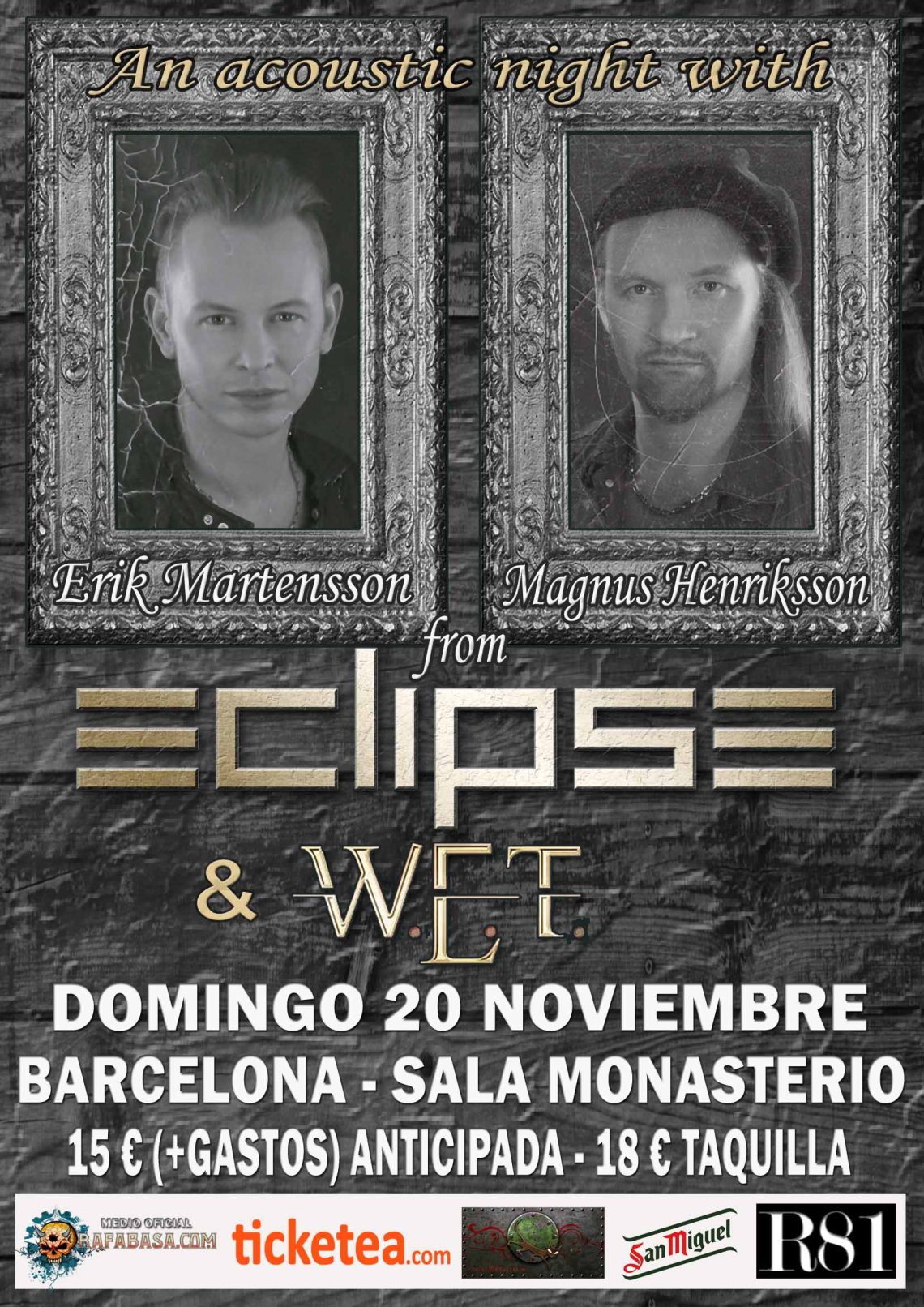 ECLIPSE ACOUSTIC 2016 BARCELONA INTERNET