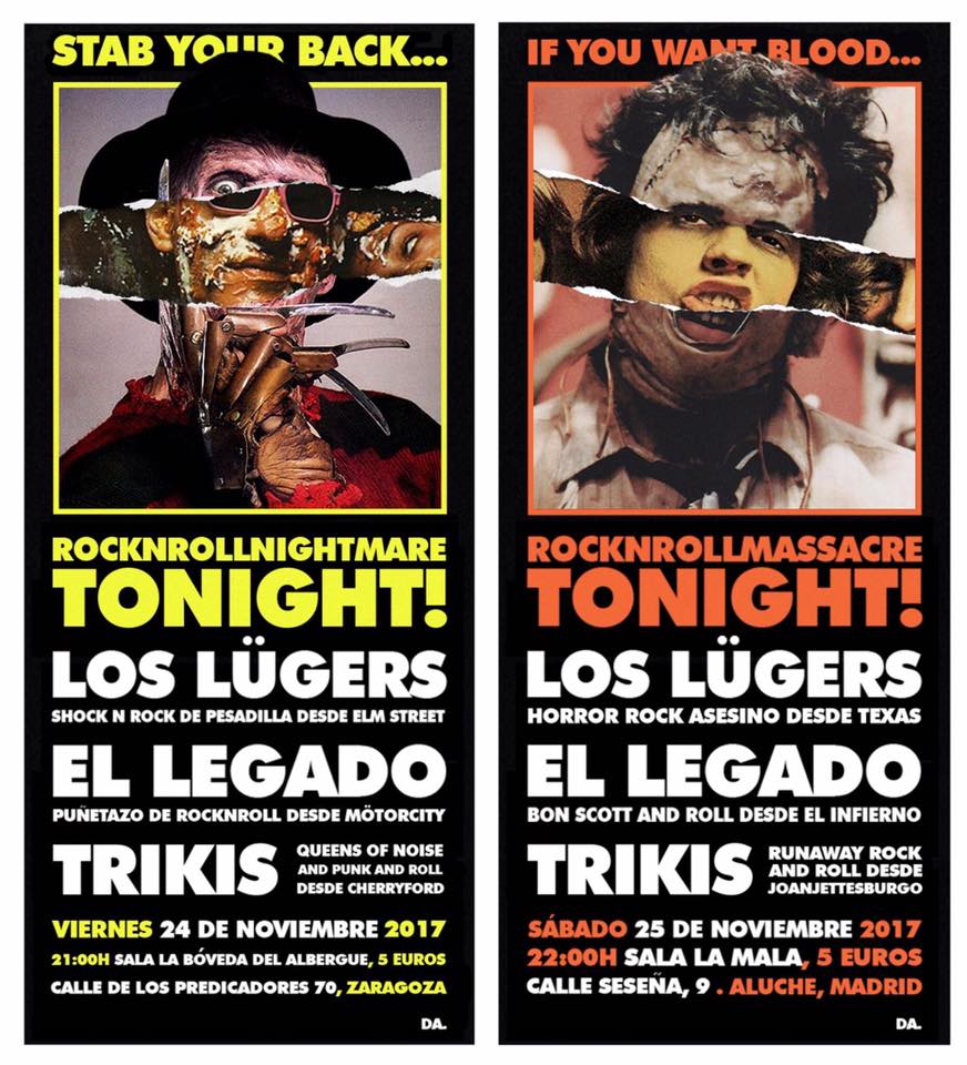 Los Lügers conciertos noviembre